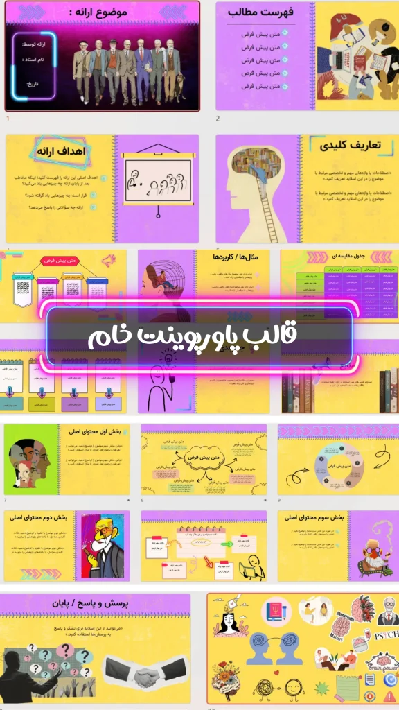 کارن هورنای | نظریه روانکاوی اجتماعی+تیپ های شخصیتی هورنای 10 قالب پاورپوینت خام روانشناسی